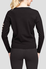 Black & Rose Crewneck "Jump" Sweater