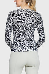 Black and White Climbing Vine Sweater - [Kastel]