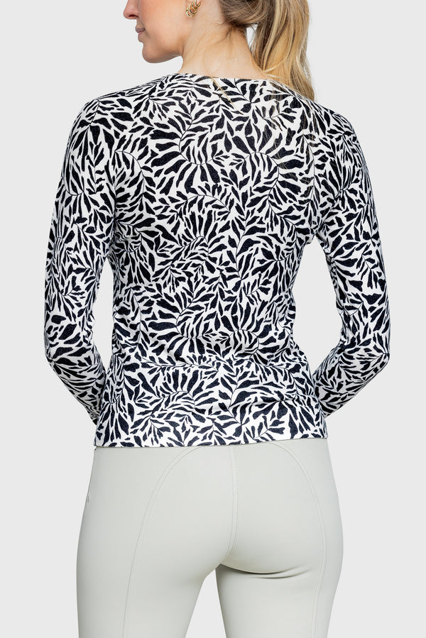 Black and White Climbing Vine Sweater