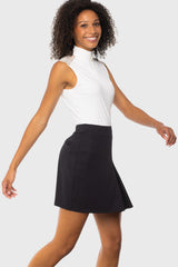 Black Pleated Athletic Skort Kastel Denmark