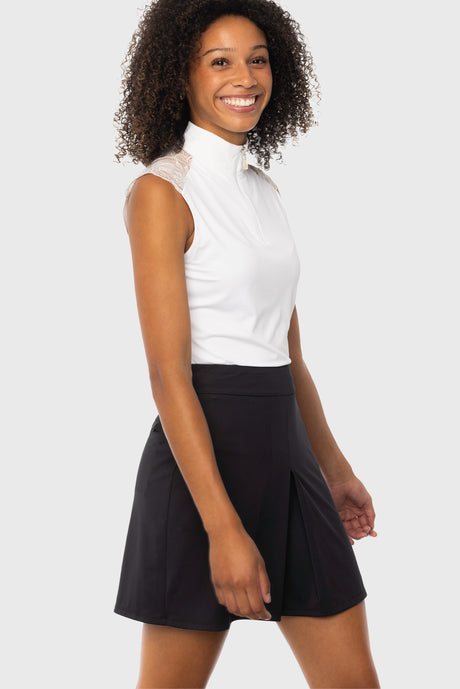 Black Pleated Athletic Skort Kastel Denmark
