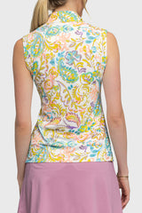 Festival Ikat Sleeveless Sun Shirt - [Kastel]