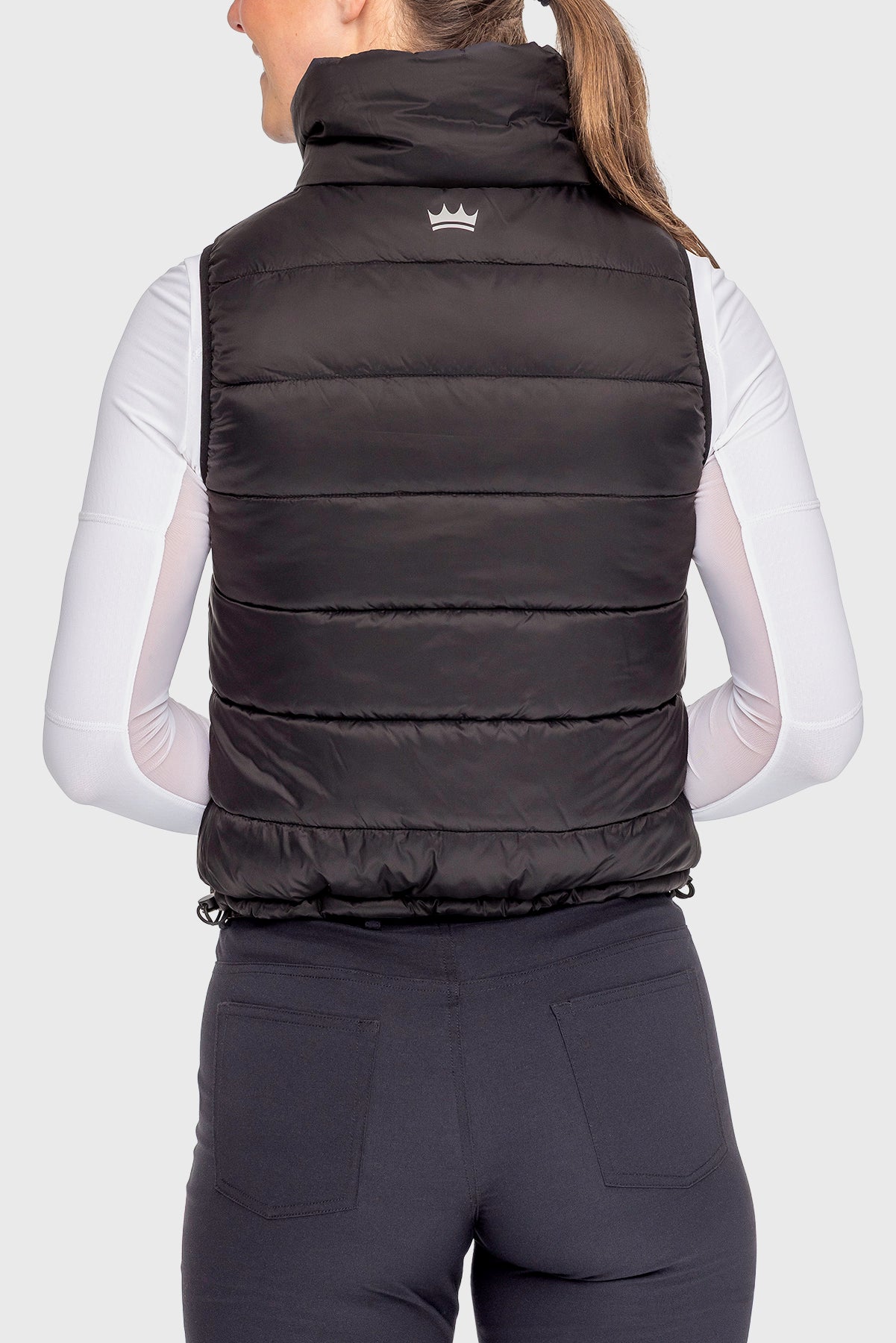 Navy and Black Solid Reversible Puffer Vest – Kastel Denmark US
