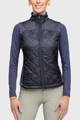 Full Zip Black Quilted Vest