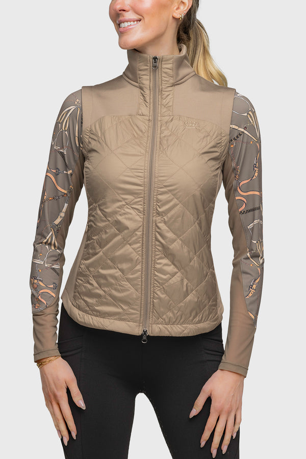 Full Zip Desert Quilted Vest