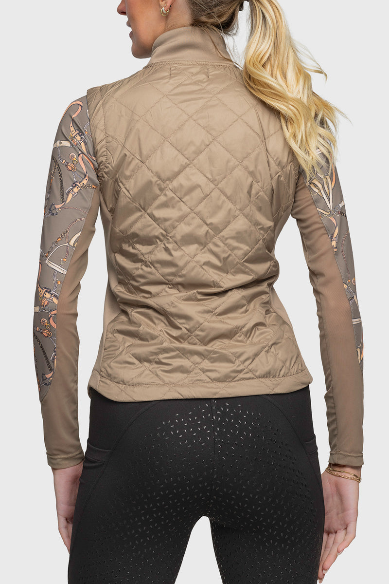 Full Zip Desert Quilted Vest