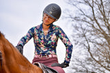 Navy Lush Garden 1/4 Zip Long Sleeve Shirt Kastel Denmark
