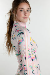 Coral Garden Blooms Long Sleeve Sun Shirt - [Kastel]