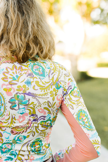Festival Ikat Long Sleeve Sun Shirt - [Kastel]