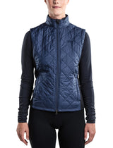 Quilted Front Navy Vest