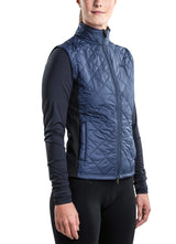 Quilted Front Navy Vest