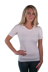 Short Sleeve Crew Neck White with White Trim, Final Sale - [Kastel]