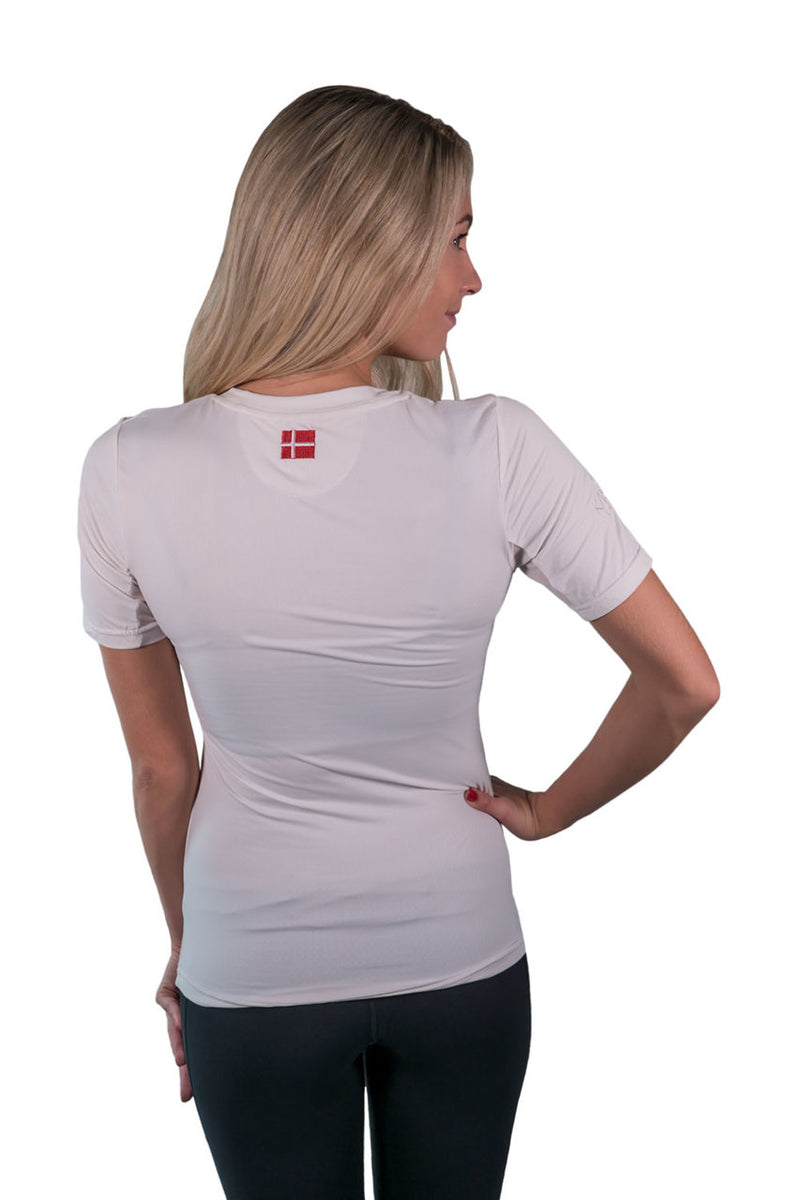 Short Sleeve Crew Neck White with White Trim, Final Sale - [Kastel]