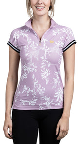 Cap Sleeve Lilac Floral with Trim