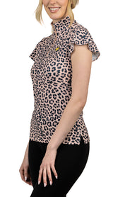 Slim Fit, Animal Flutter Sleeve - Final Sale - [Kastel]
