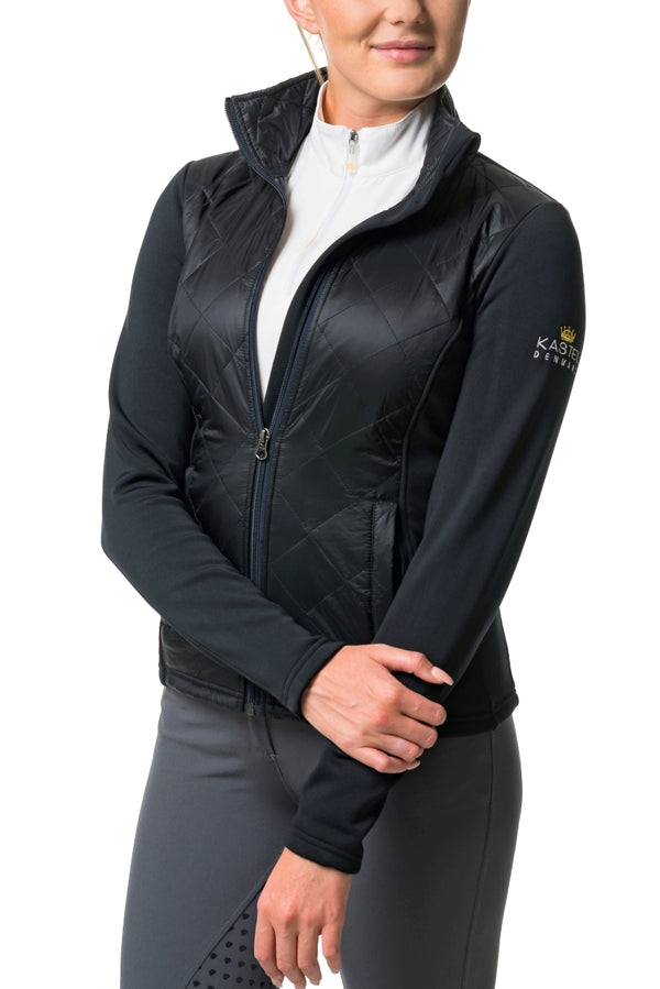Black Quilted Front Jacket
