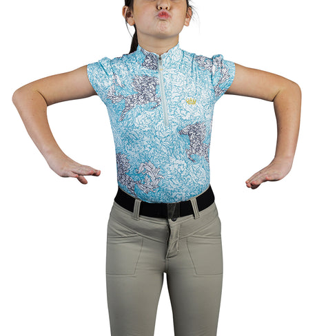 Kids Cap Sleeve Light Blue Beauty - [Kastel]