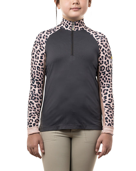 Kids Long Sleeve Asphalt with Animal Raglan - [Kastel]