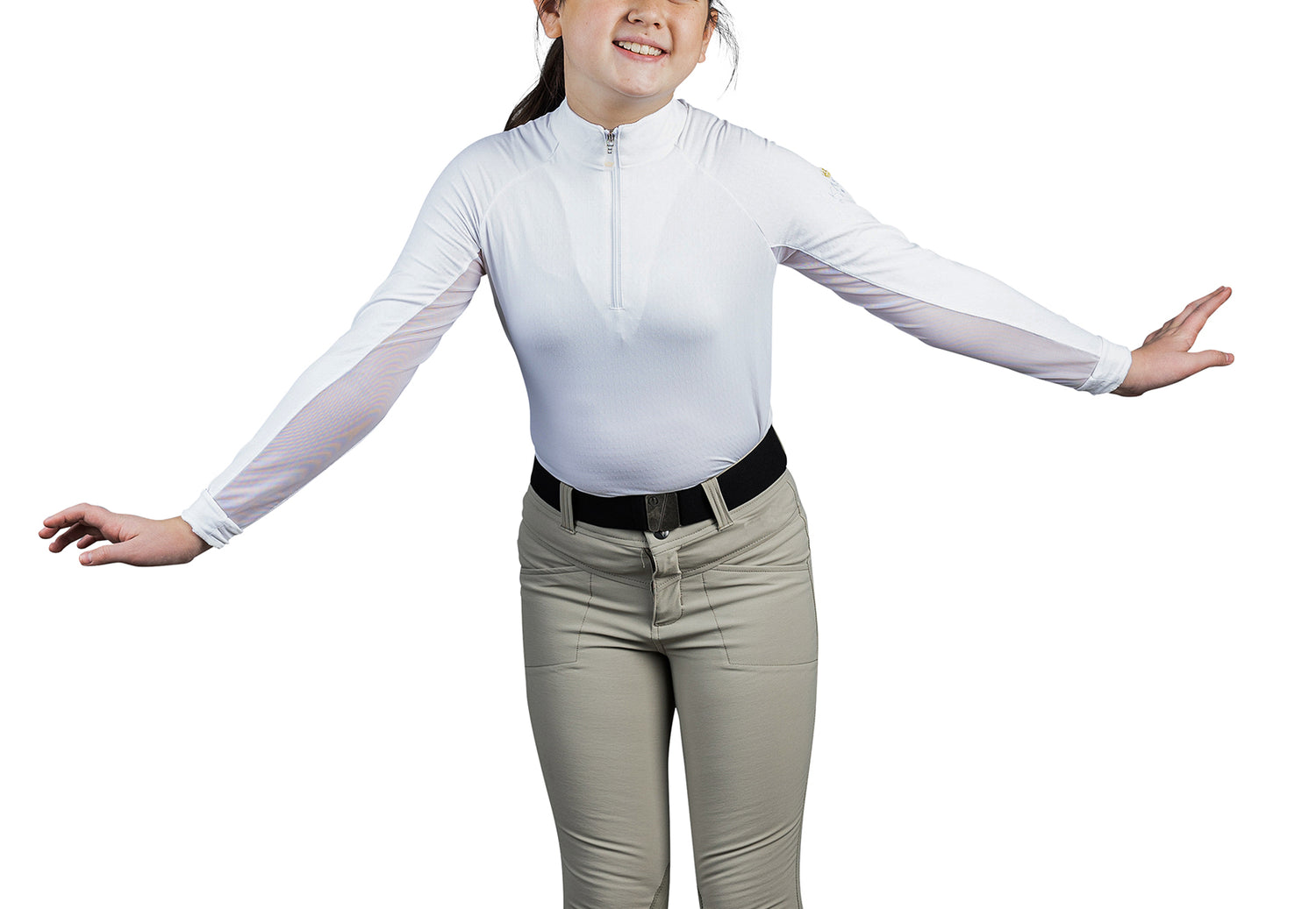 Kids Long Sleeve White - [Kastel]