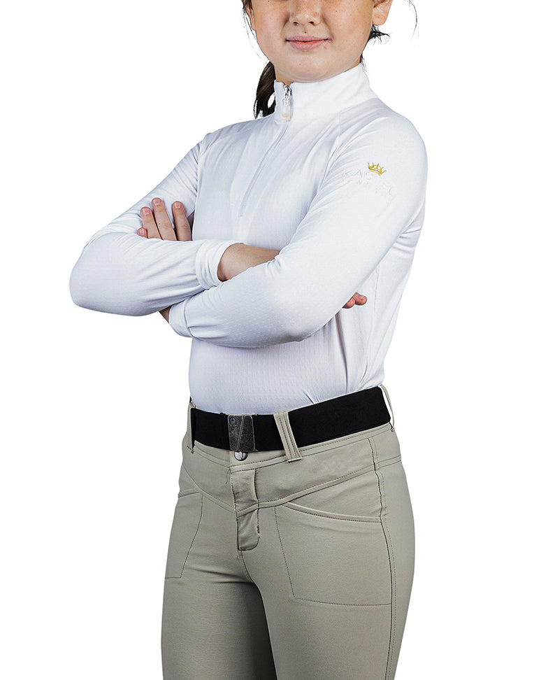 Kids Long Sleeve White - [Kastel]