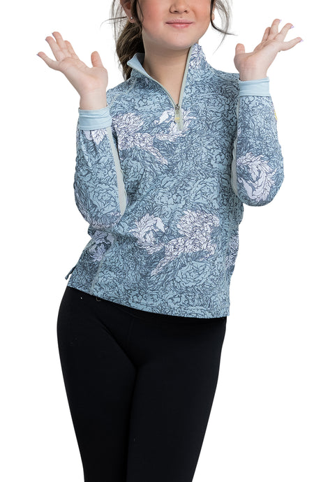 Kids Metal Beauty allover Long Sleeve - [Kastel]
