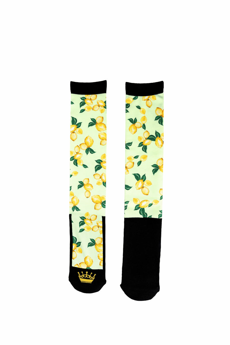 Capri Lemon Lime Boot Sock, Final Sale