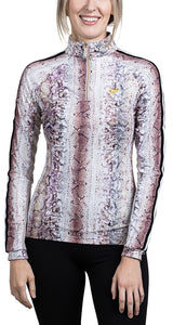 Long Sleeve Lilac Snake with Trim