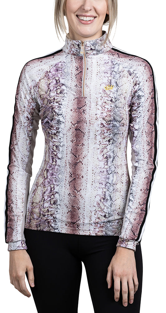 Long Sleeve Lilac Snake with Trim