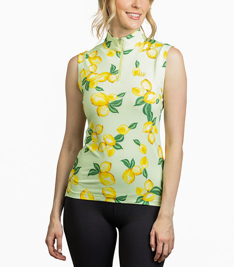 Slim Fit, Sleeveless Lemon Lime Tank - Final Sale - [Kastel]